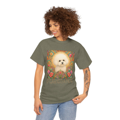 Bichon Frise Vintage Graphic T-Shirt – Unisex Cotton Tee for Dog Lovers