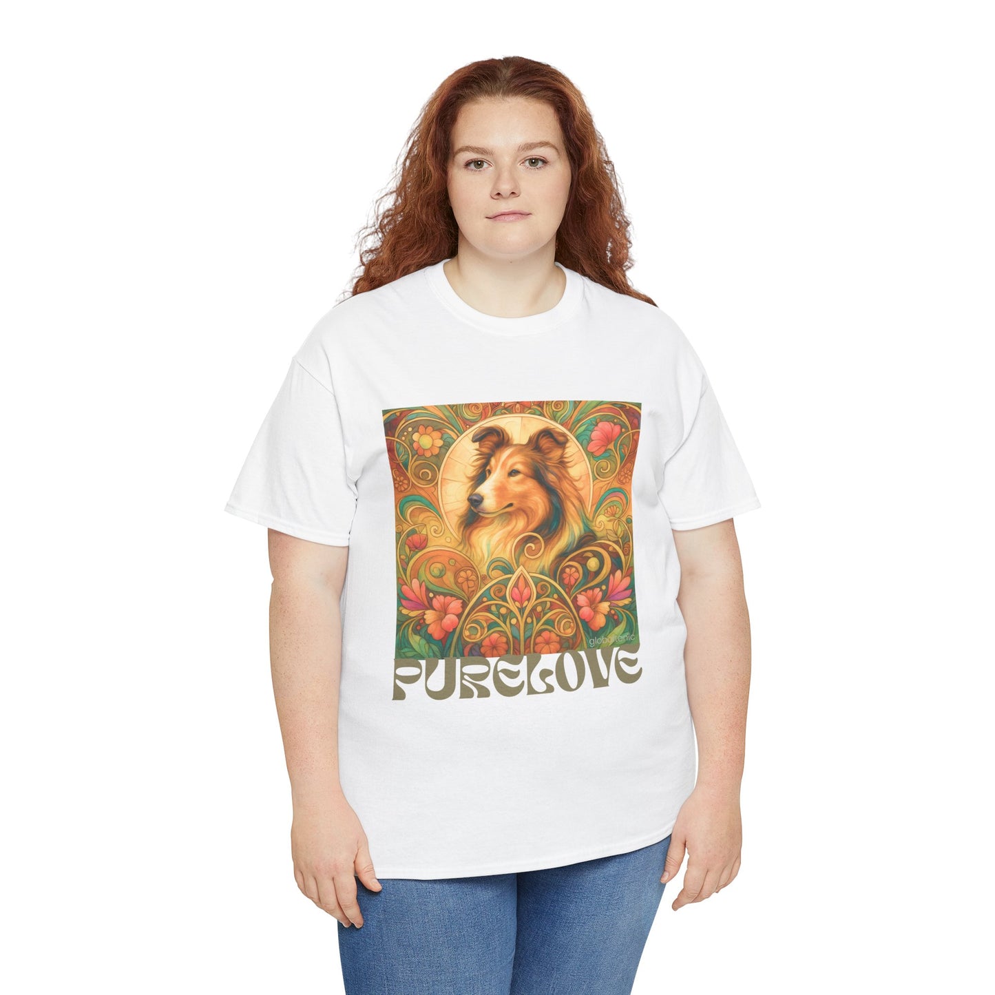 Collie Vintage Graphic T-shirt - Unisex Cotton Tee for Dog Lovers