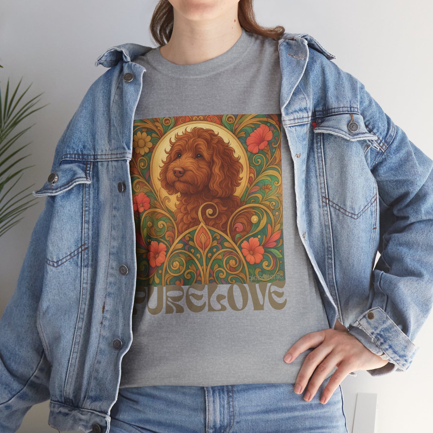Red Cavapoo (Cavoodle) Vintage Graphic T-Shirt – Unisex Cotton Tee for Dog Lovers