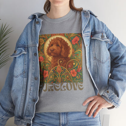 Red Cavapoo (Cavoodle) Vintage Graphic T-Shirt – Unisex Cotton Tee for Dog Lovers