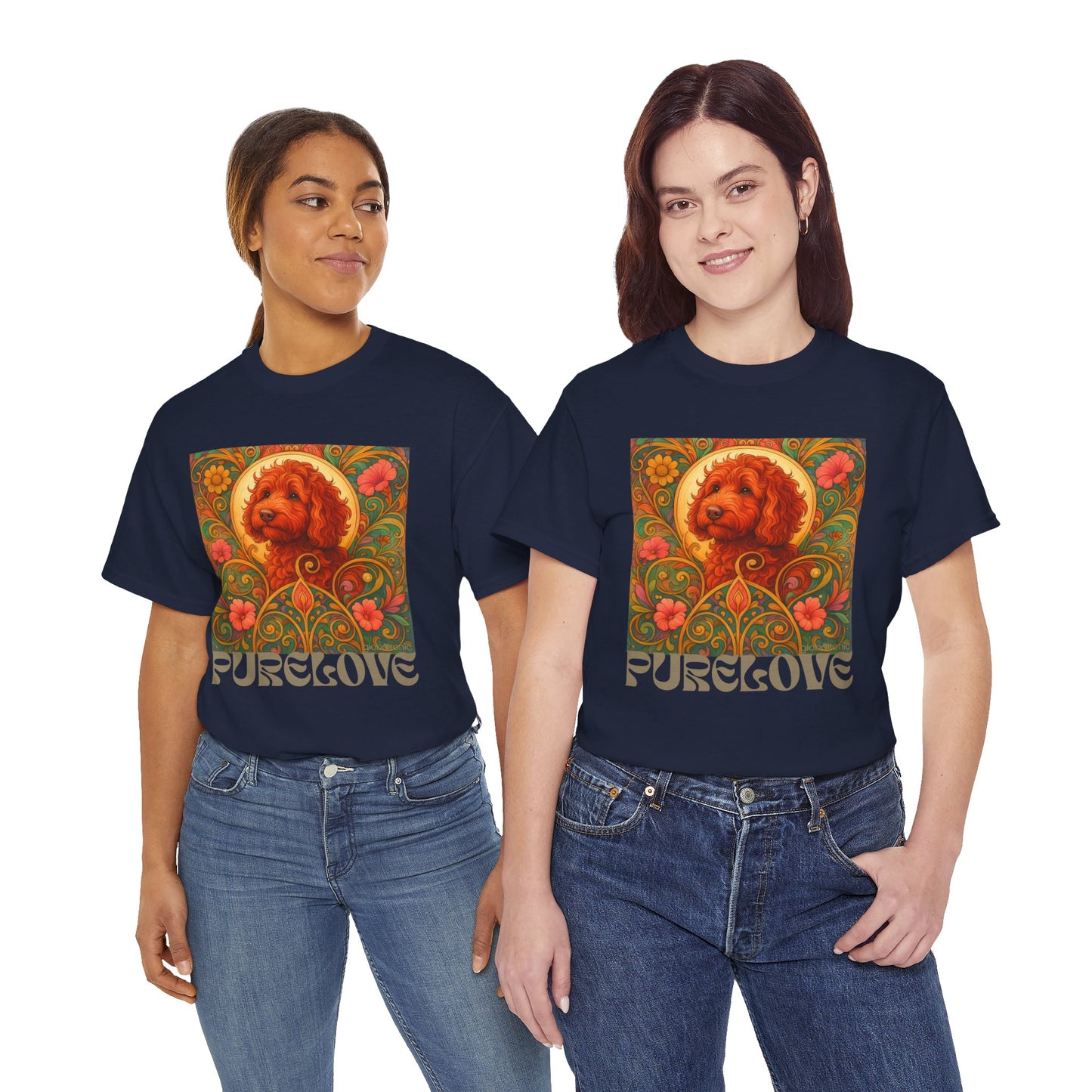 Red Cavapoo (Cavoodle) Vintage Graphic T-Shirt – Unisex Cotton Tee for Dog Lovers