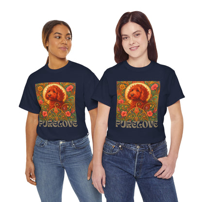 Red Cavapoo (Cavoodle) Vintage Graphic T-Shirt – Unisex Cotton Tee for Dog Lovers