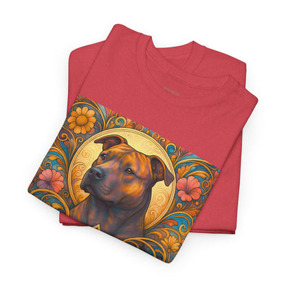 Staffy (Staffordshire) Bull Terrier Vintage Graphic T-Shirt – Unisex Cotton Tee for Dog Lovers