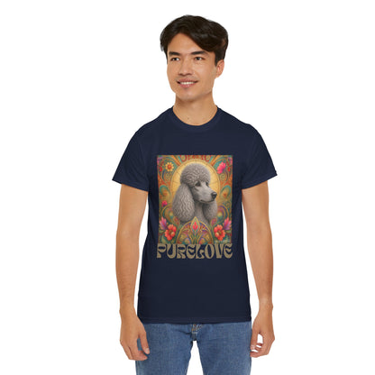 Poodle Grey Vintage Graphic T-Shirt – Unisex Cotton Tee for Dog Lovers