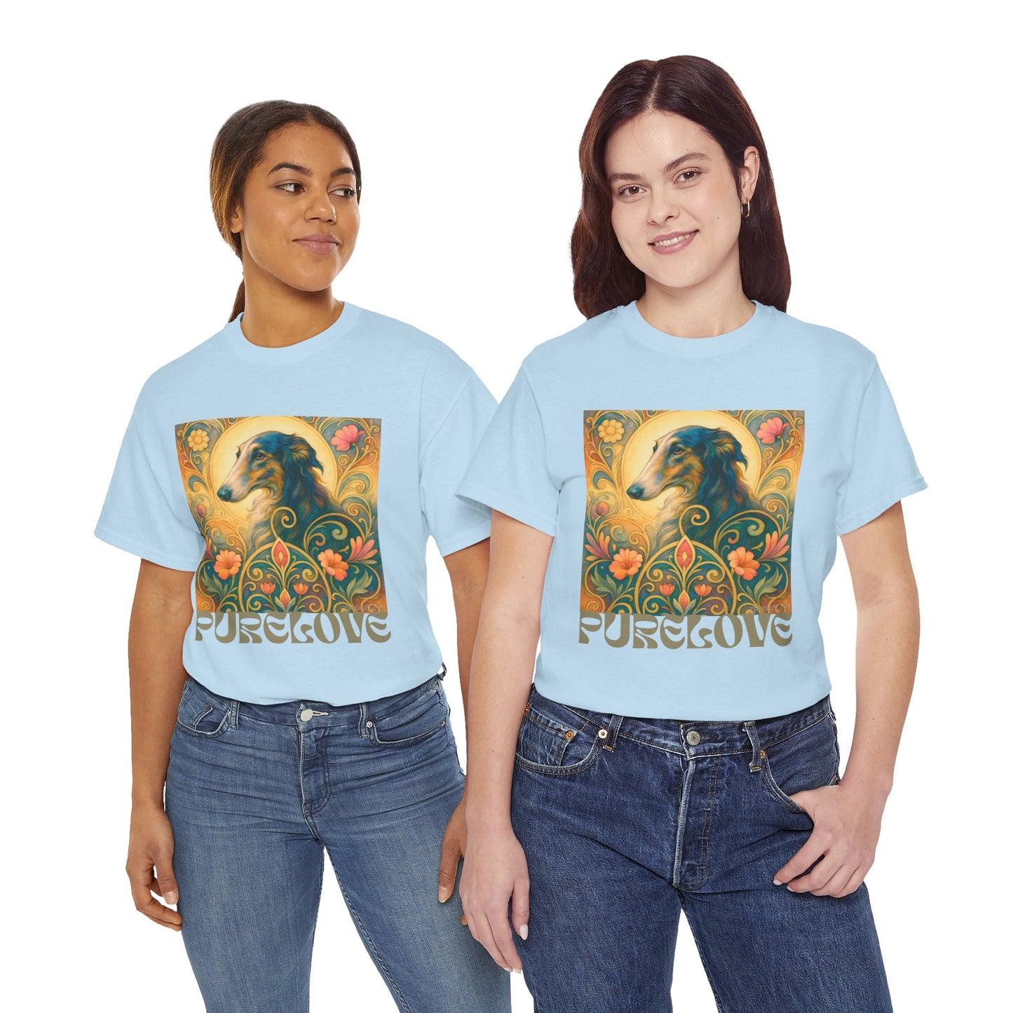 Borzoi Vintage Graphic T-Shirt – Unisex Cotton Tee for Dog Lovers