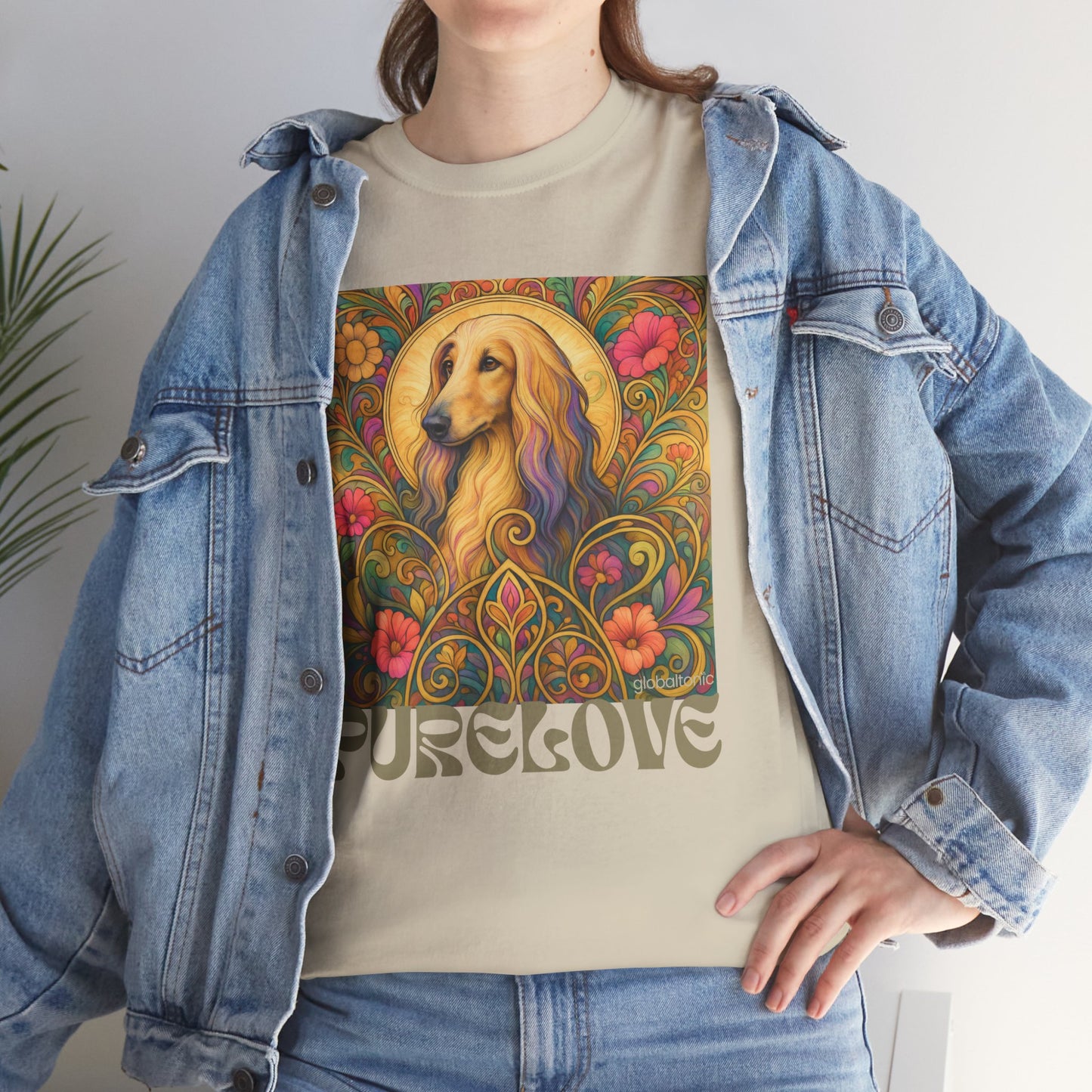 Afghan Vintage Graphic T-Shirt – Unisex Cotton Tee for Dog Lovers