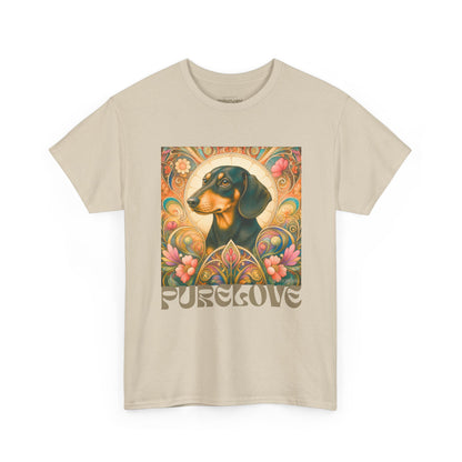 Dachshund Black Tan Vintage Graphic T-Shirt – Unisex Cotton Tee for Dog Lovers