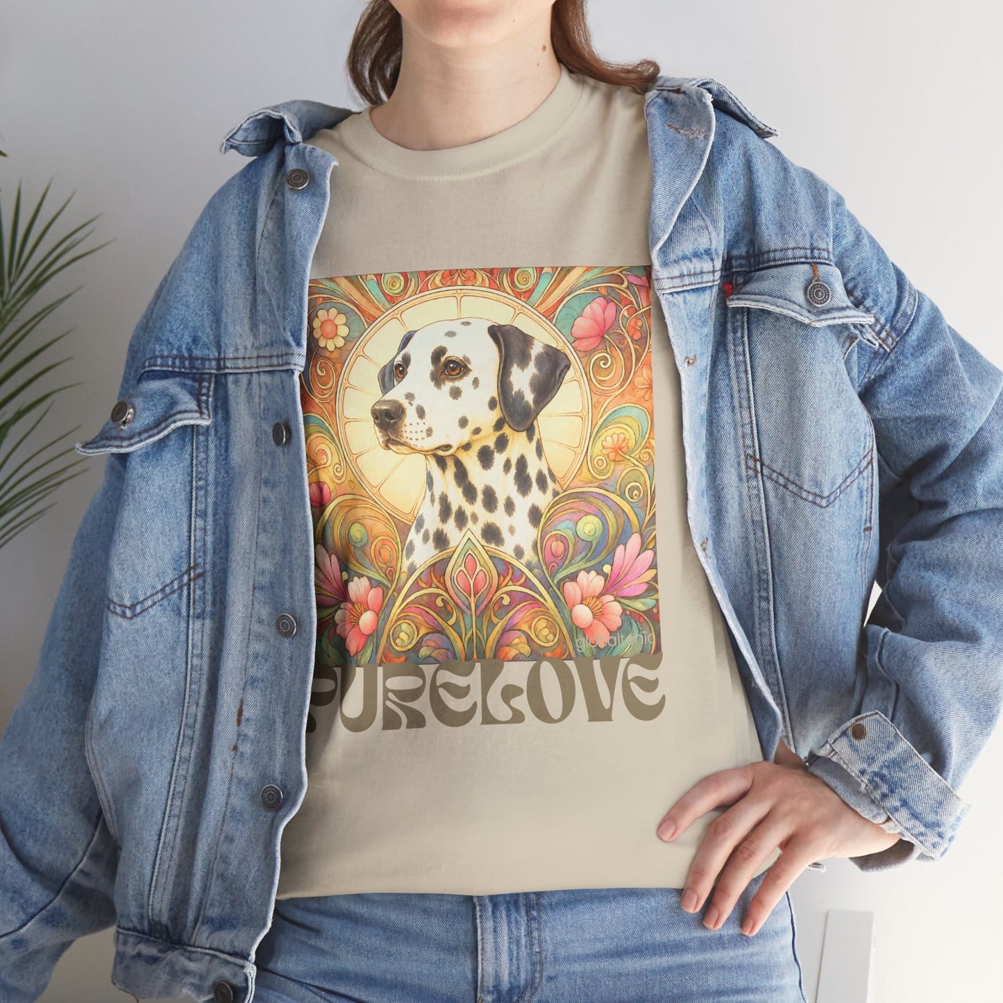 Dalmatian Vintage Graphic T-Shirt – Unisex Cotton Tee for Dog Lovers