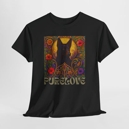 Black Kelpie Vintage Graphic T-Shirt – Unisex Cotton Tee for Dog Lovers