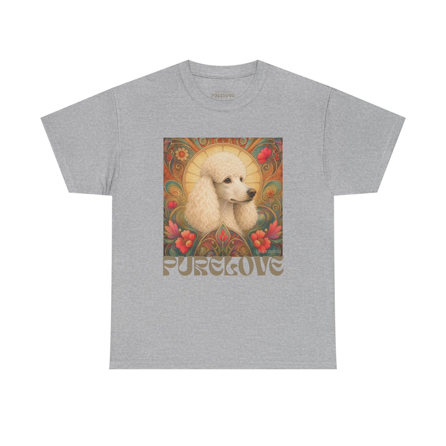 White Poodle Vintage Graphic T-Shirt – Unisex Cotton Tee for Dog Lovers