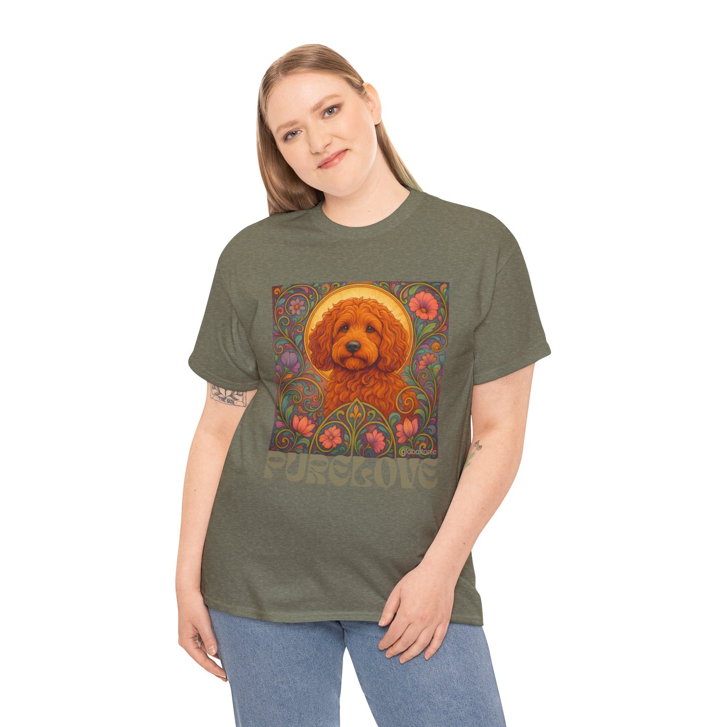 Red Cockapoo (Spoodle) Vintage Graphic T-Shirt – Unisex Cotton Tee for Dog Lovers