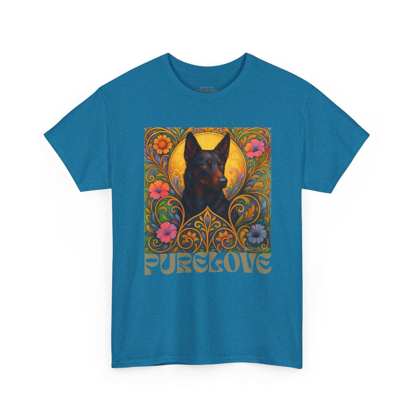 Black Kelpie Vintage Graphic T-Shirt – Unisex Cotton Tee for Dog Lovers