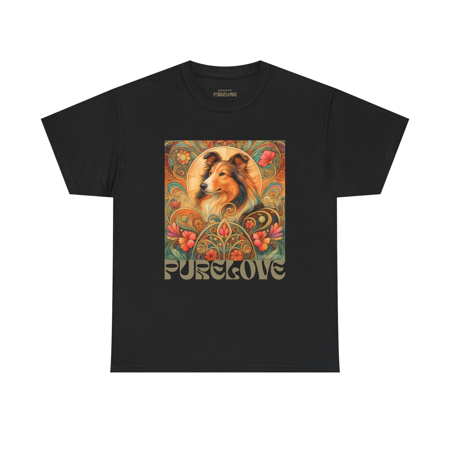 Collie Vintage Graphic T-shirt - Unisex Cotton Tee for Dog Lovers