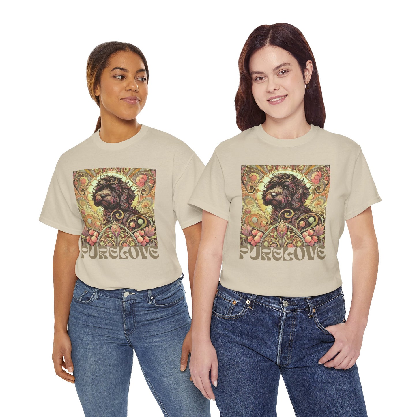 Black Cavapoo (Cavoodle) Vintage Graphic T-Shirt – Unisex Cotton Tee for Dog Lovers