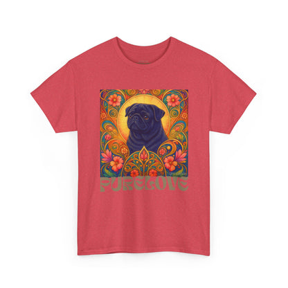 Pug Black Vintage Graphic T-Shirt – Unisex Cotton Tee for Dog Lovers
