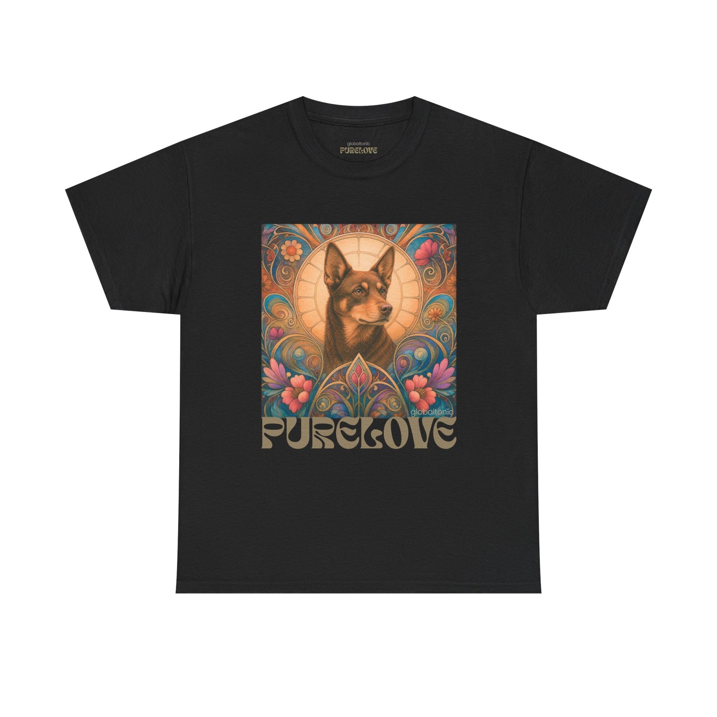 Kelpie Brown Vintage Graphic T-Shirt – Unisex Cotton Tee for Dog Lovers