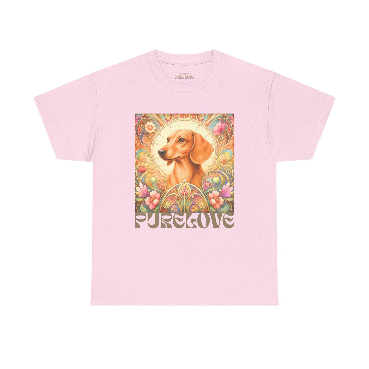 Dachshund Tan Vintage Graphic T-Shirt – Unisex Cotton Tee for Dog Lovers