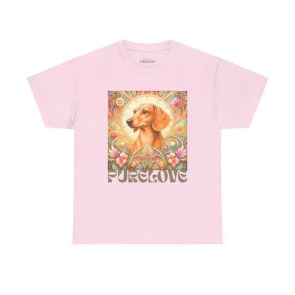 Dachshund Tan Vintage Graphic T-Shirt – Unisex Cotton Tee for Dog Lovers