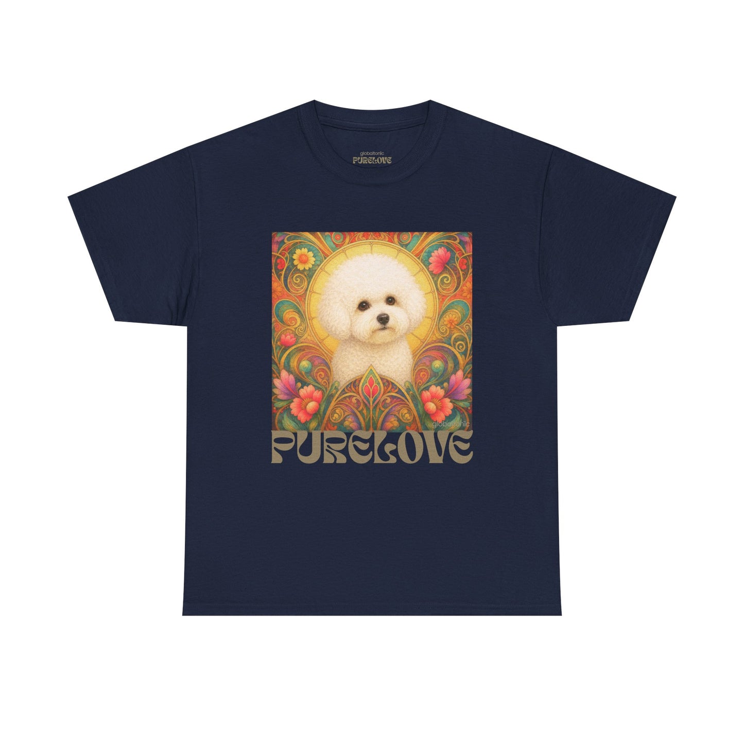Bichon Frise Vintage Graphic T-Shirt – Unisex Cotton Tee for Dog Lovers