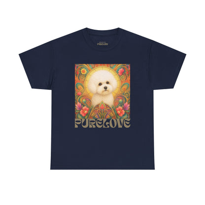 Bichon Frise Vintage Graphic T-Shirt – Unisex Cotton Tee for Dog Lovers