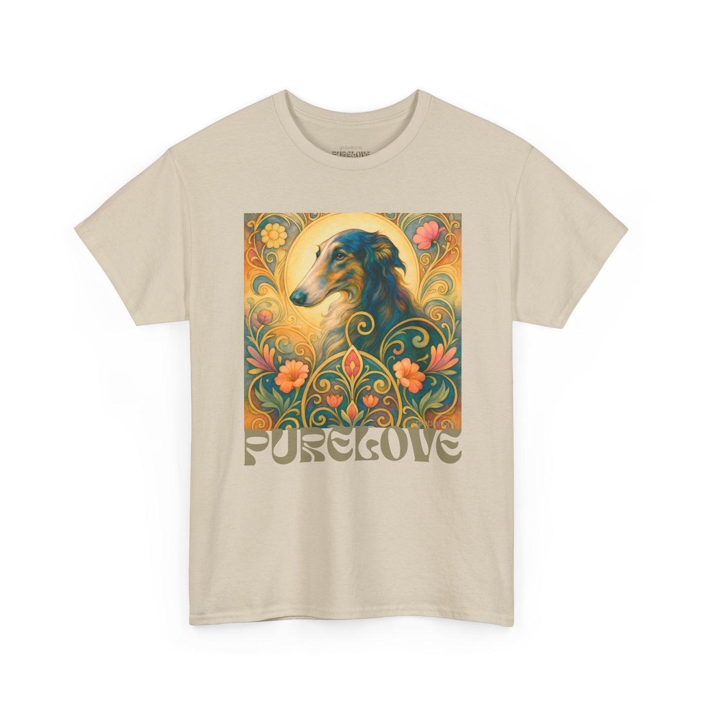 Borzoi Vintage Graphic T-Shirt – Unisex Cotton Tee for Dog Lovers