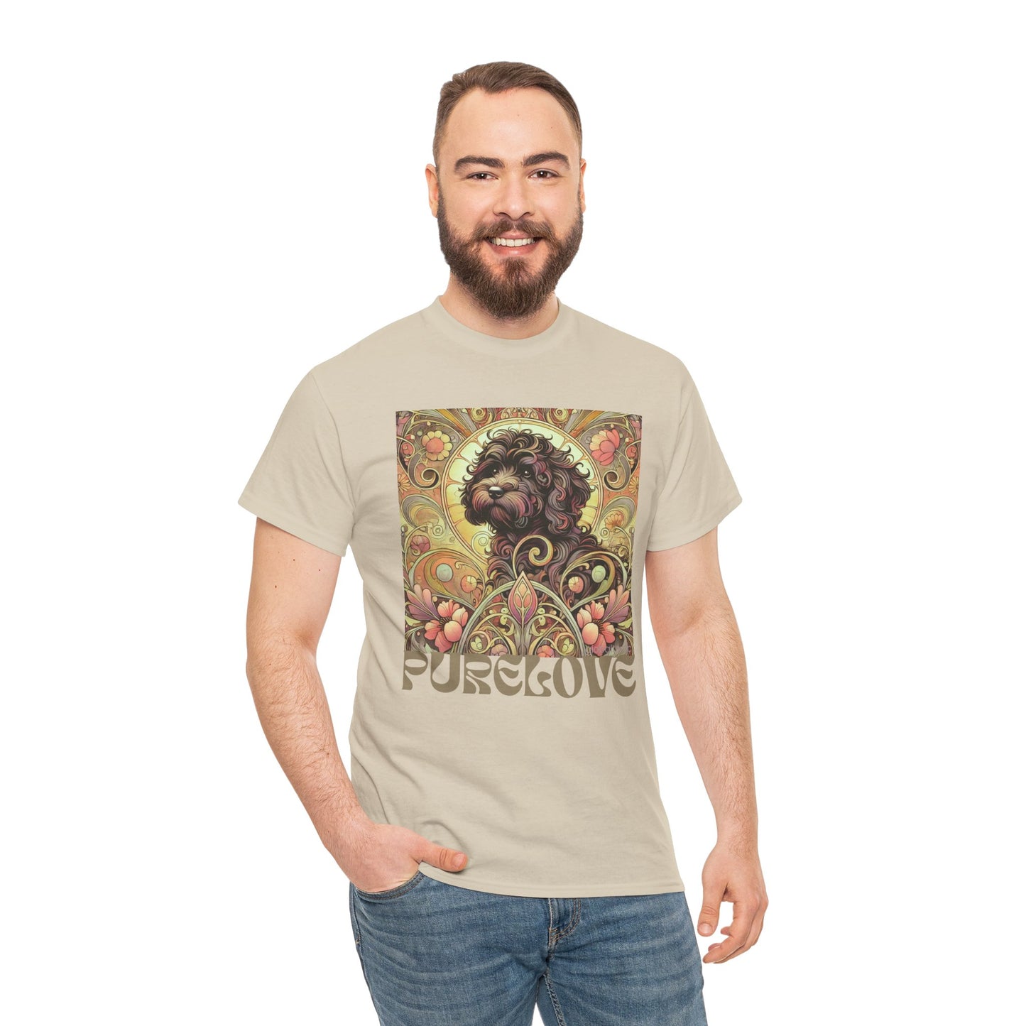 Black Cavapoo (Cavoodle) Vintage Graphic T-Shirt – Unisex Cotton Tee for Dog Lovers