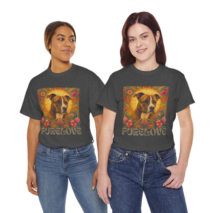 Staffy (Coco) Bull Terrier Vintage Unisex Cotton Tee for Dog Lovers