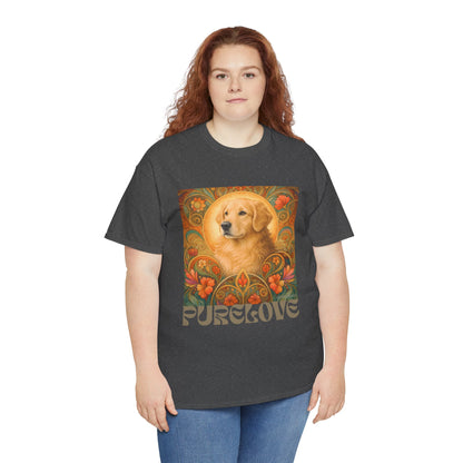 Golden Retriever Vintage Graphic T-shirt - Unisex Cotton Tee for Dog Lovers