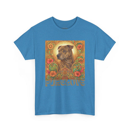 Staffy Brown Brindle Vintage Graphic T-Shirt – Unisex Cotton Tee for Dog Lovers