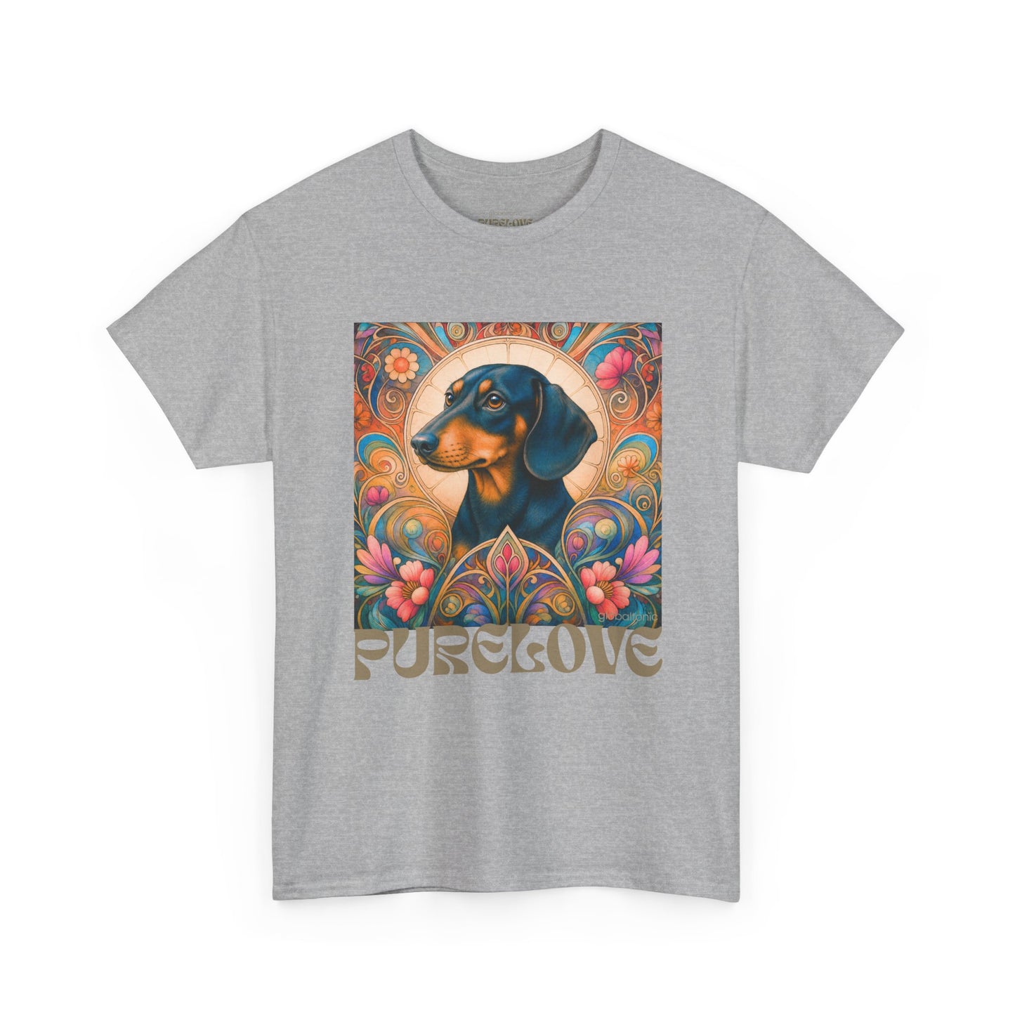 Dachshund Black Tan Vintage Graphic T-Shirt – Unisex Cotton Tee for Dog Lovers