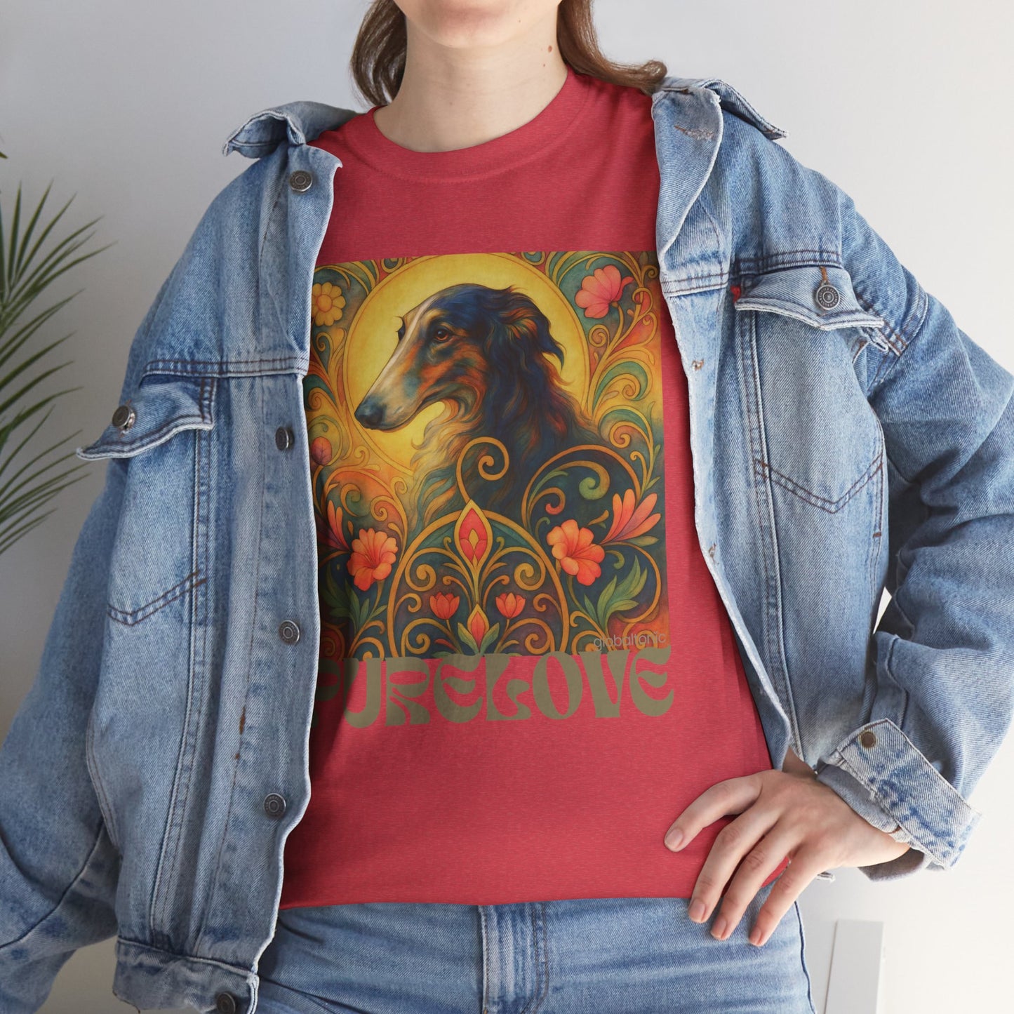 Borzoi Vintage Graphic T-Shirt – Unisex Cotton Tee for Dog Lovers