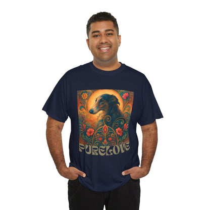 Borzoi Vintage Graphic T-Shirt – Unisex Cotton Tee for Dog Lovers