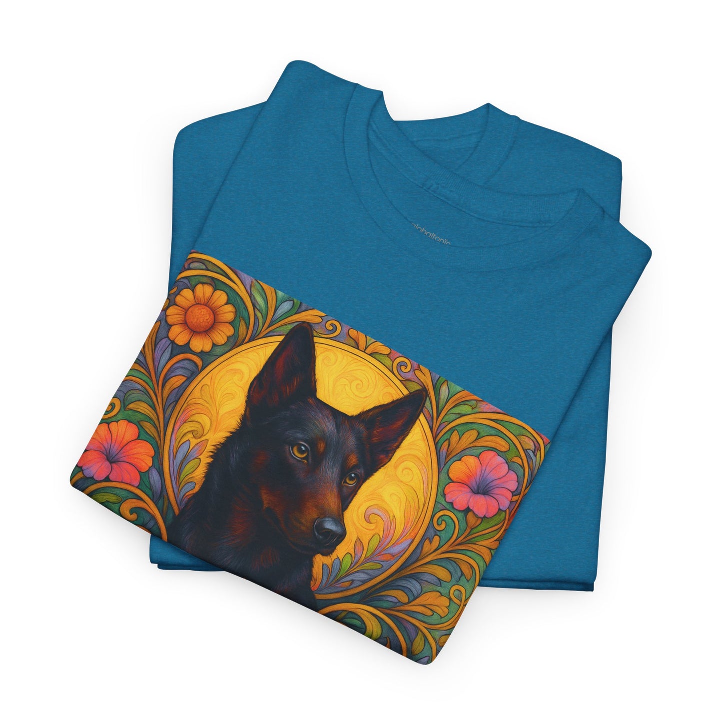 Black Kelpie Vintage Graphic T-Shirt – Unisex Cotton Tee for Dog Lovers