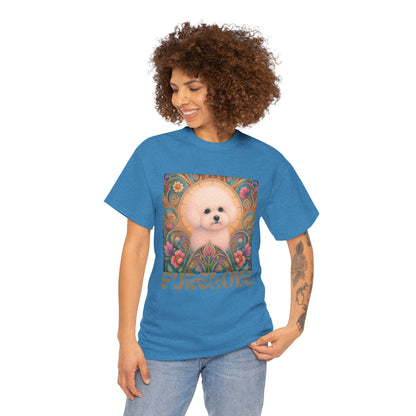 Bichon Frise Vintage Graphic T-Shirt – Unisex Cotton Tee for Dog Lovers