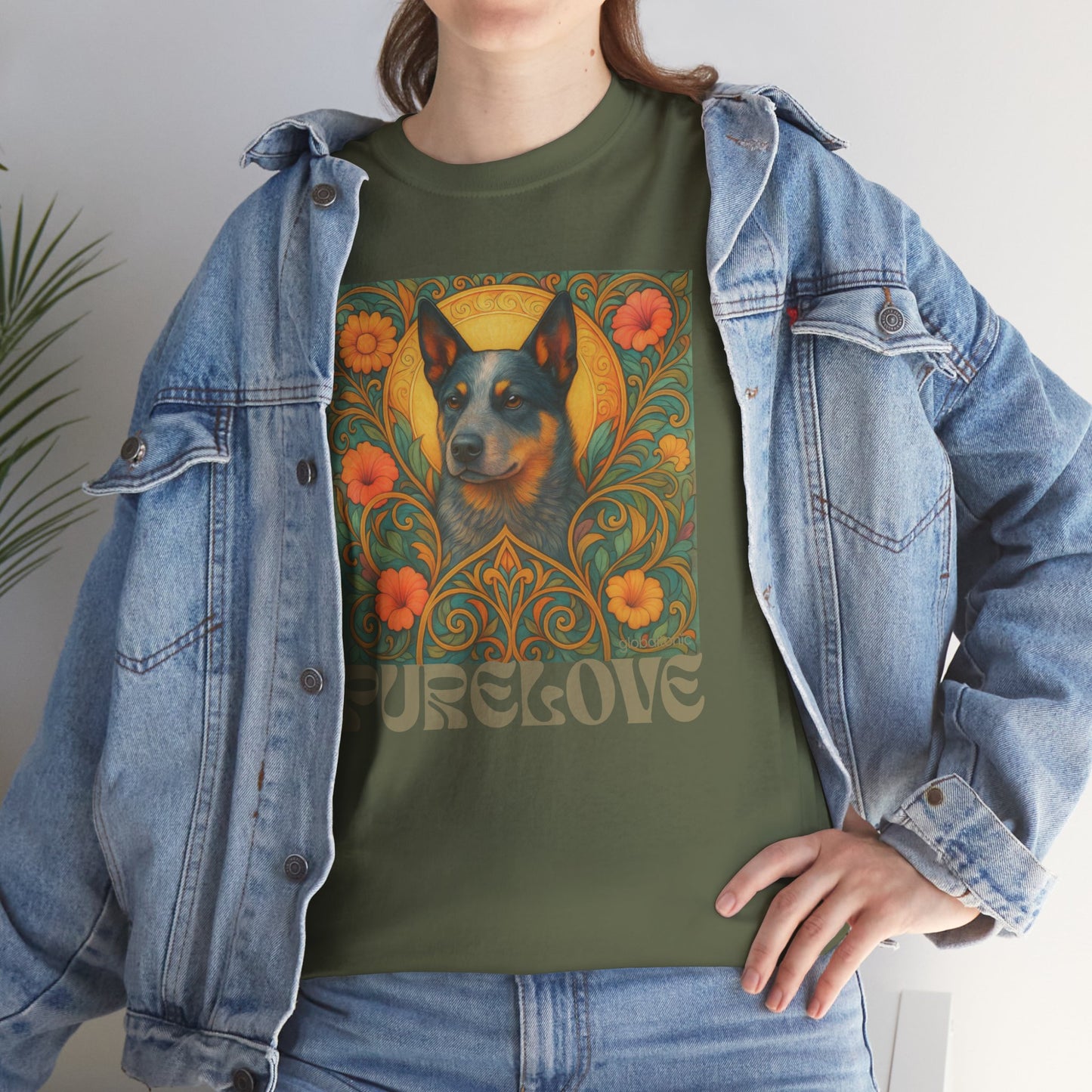 Australian Blue Heeler Vintage Graphic T-Shirt – Unisex Cotton Tee for Dog Lovers