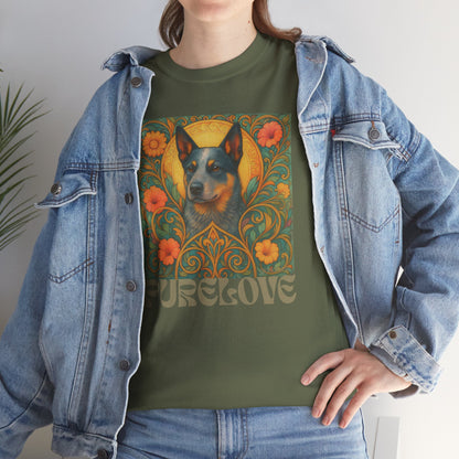 Australian Blue Heeler Vintage Graphic T-Shirt – Unisex Cotton Tee for Dog Lovers