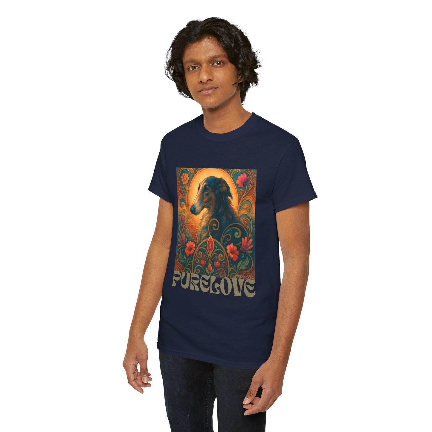 Borzoi Vintage Graphic T-Shirt – Unisex Cotton Tee for Dog Lovers