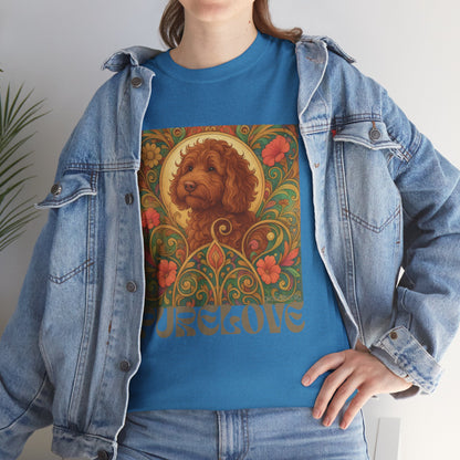 Red Cavapoo (Cavoodle) Vintage Graphic T-Shirt – Unisex Cotton Tee for Dog Lovers