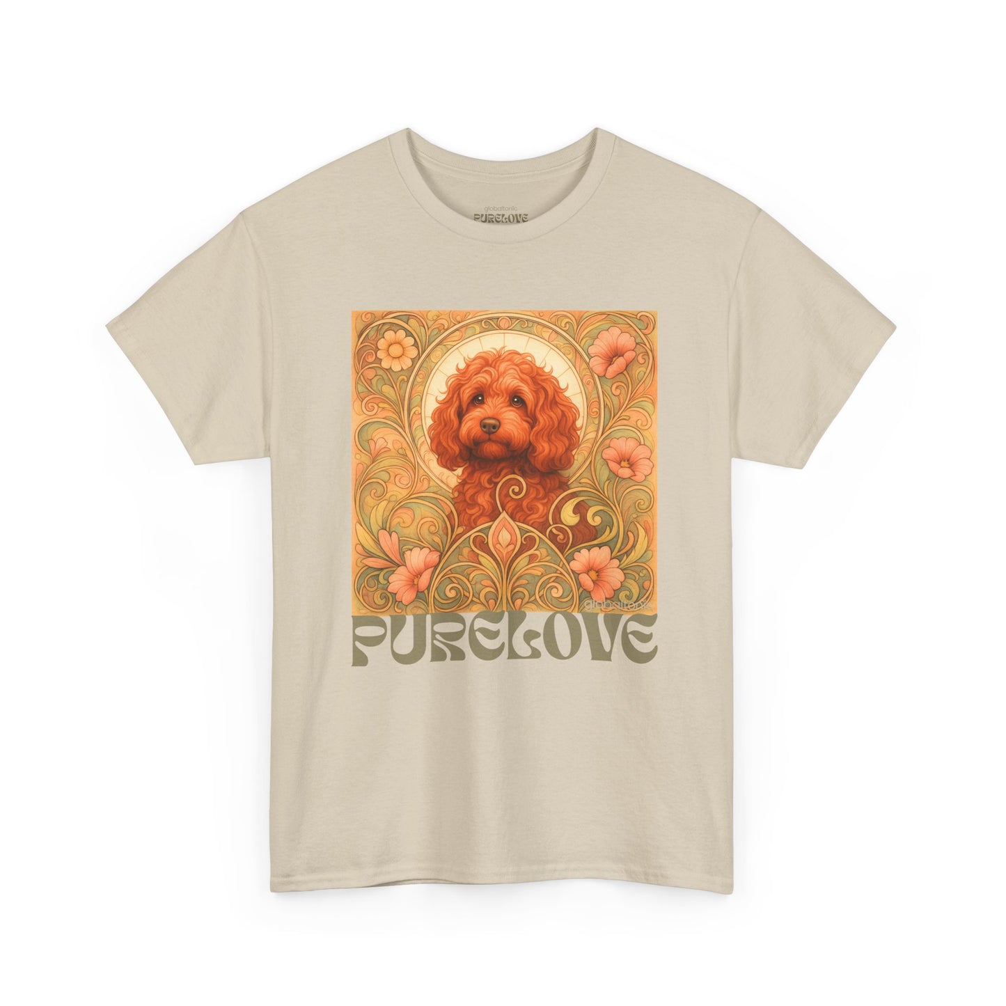Strawberry Cavapoo (Cavoodle) Vintage Graphic T-shirt -Unisex Cotton Tee for Dog Lovers