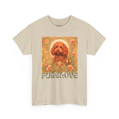 Strawberry Cavapoo (Cavoodle) Vintage Graphic T-shirt -Unisex Cotton Tee for Dog Lovers