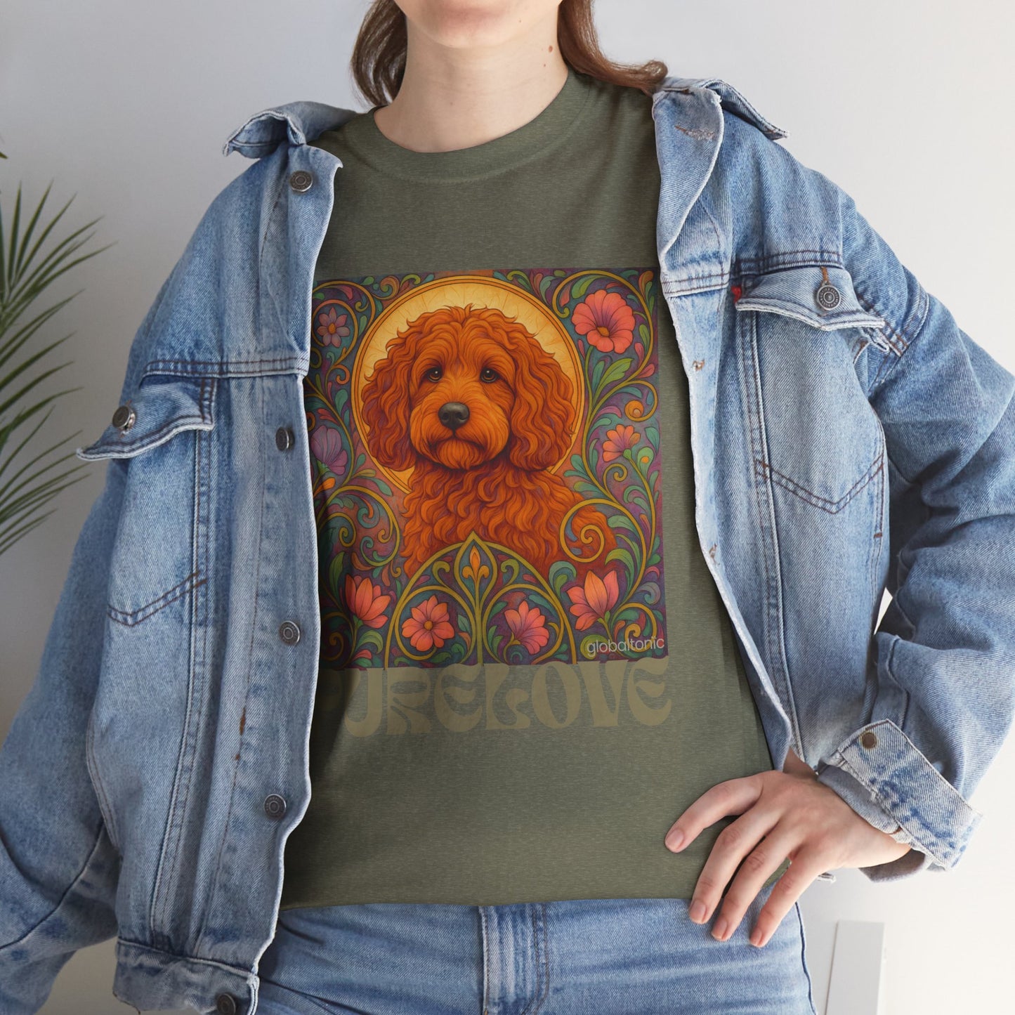 Red Cockapoo (Spoodle) Vintage Graphic T-Shirt – Unisex Cotton Tee for Dog Lovers