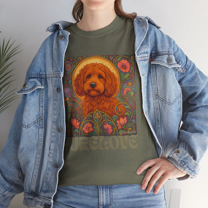 Red Cockapoo (Spoodle) Vintage Graphic T-Shirt – Unisex Cotton Tee for Dog Lovers