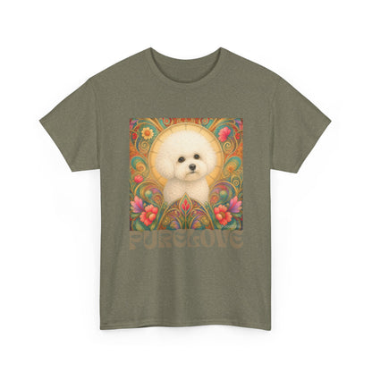 Bichon Frise Vintage Graphic T-Shirt – Unisex Cotton Tee for Dog Lovers