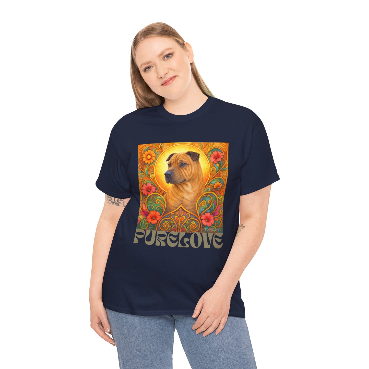 Shar Pei Vintage Graphic T-Shirt – Unisex Cotton Tee for Dog Lovers