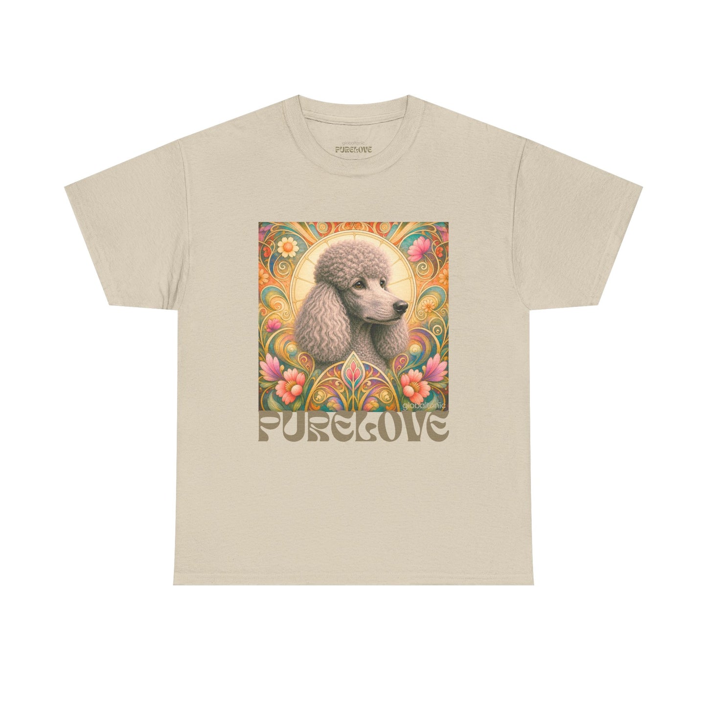 Poodle Grey Vintage Graphic T-Shirt – Unisex Cotton Tee for Dog Lovers
