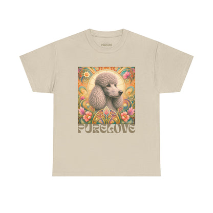 Poodle Grey Vintage Graphic T-Shirt – Unisex Cotton Tee for Dog Lovers