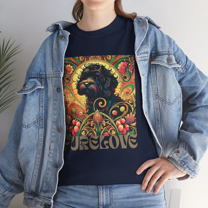 Black Cavapoo (Cavoodle) Vintage Graphic T-Shirt – Unisex Cotton Tee for Dog Lovers