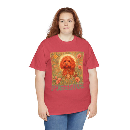 Strawberry Cavapoo (Cavoodle) Vintage Graphic T-shirt -Unisex Cotton Tee for Dog Lovers