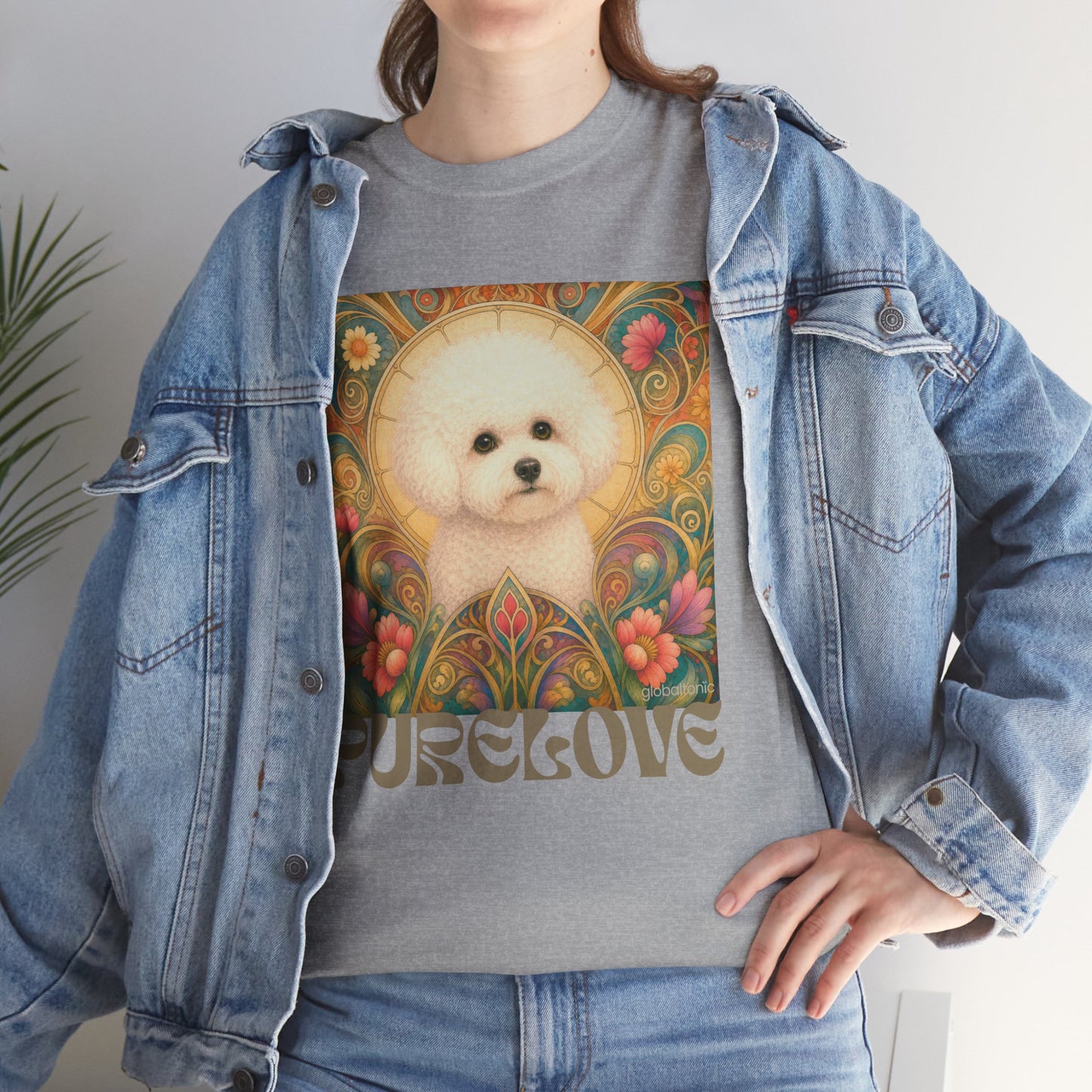Bichon Frise Vintage Graphic T-Shirt – Unisex Cotton Tee for Dog Lovers