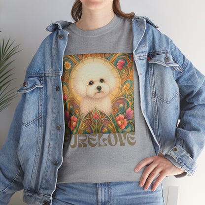Bichon Frise Vintage Graphic T-Shirt – Unisex Cotton Tee for Dog Lovers